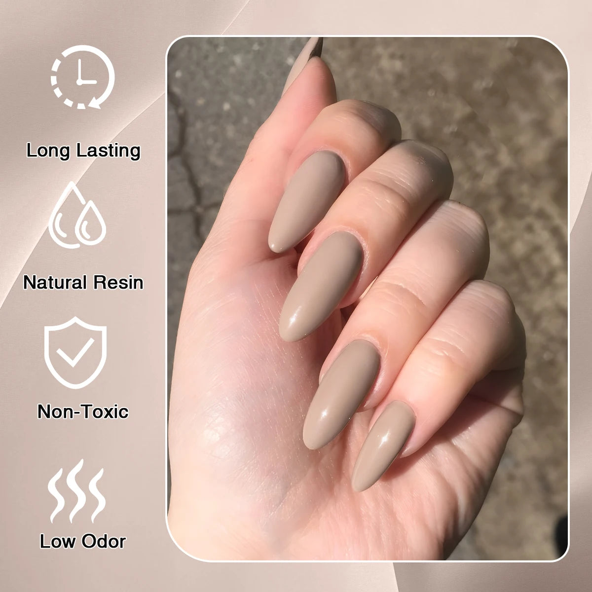 Hassleless 15ML Naked Nail Gel Polish Nails Gel Polish, Semi Permanent Varnish Nail Glue Soak Off UV LED Nail Polish Manicure Na