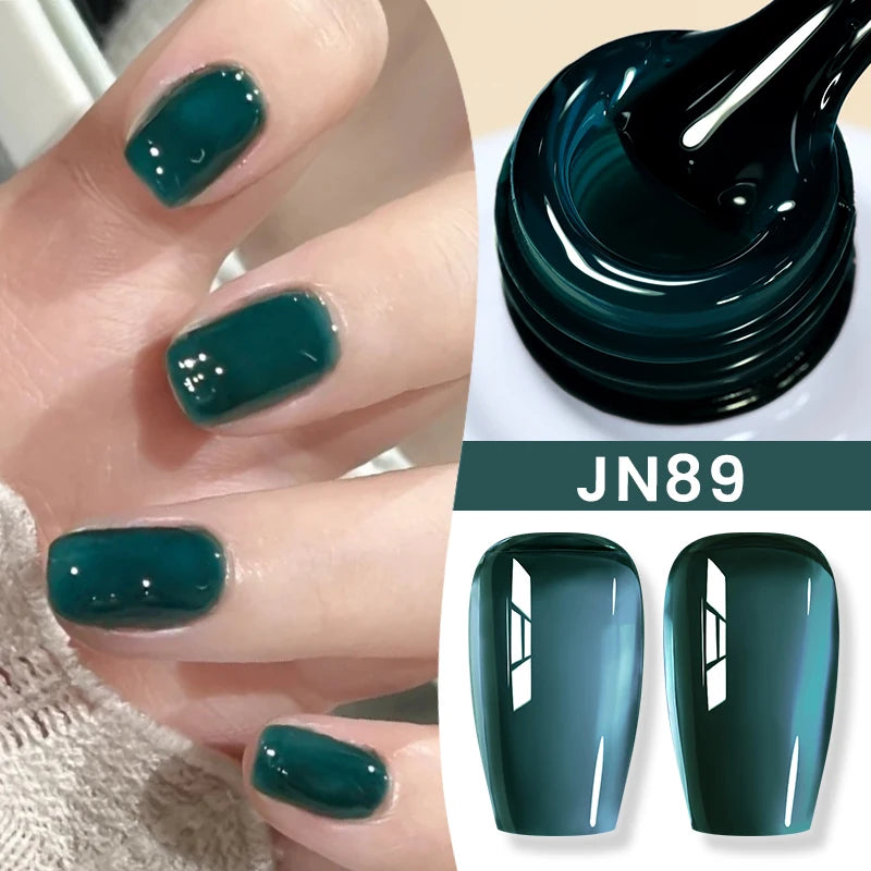 BORN PRETTY 83 Colors 10ml Jelly Nude Gel Nail Polish Autumn Amber Semi Transparent Manicure Soak off UV LED Nails Gel Varnish