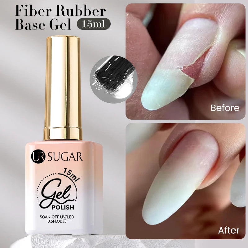 UR SUGAR 15ml Champagne Gold Sliver Reflective Glitter Gel Nail Polish Varnish Semi Permanent Soak Off UV Gel For Manicure Art