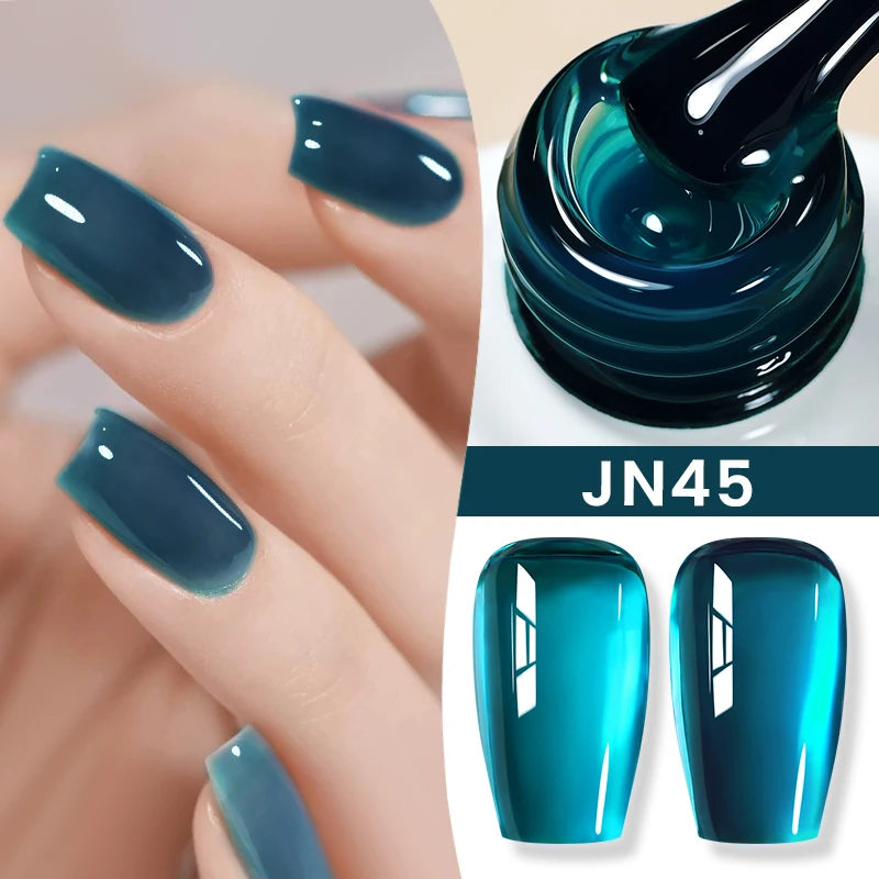 BORN PRETTY 83 Colors 10ml Jelly Nude Gel Nail Polish Autumn Amber Semi Transparent Manicure Soak off UV LED Nails Gel Varnish