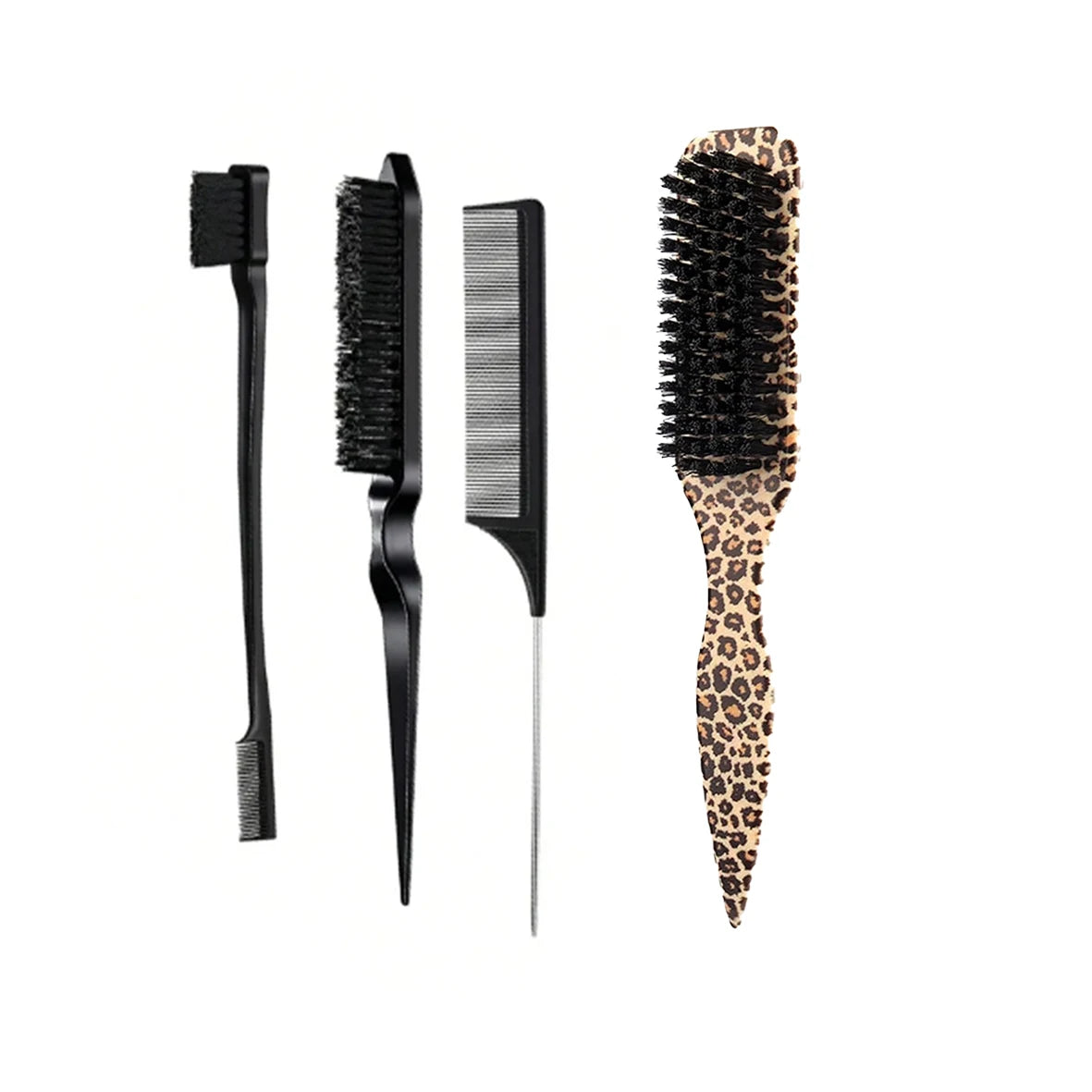 Sleek Ponytail Bun & Smoothing  Hairs, Flyaways, Edge Control - Backcombing