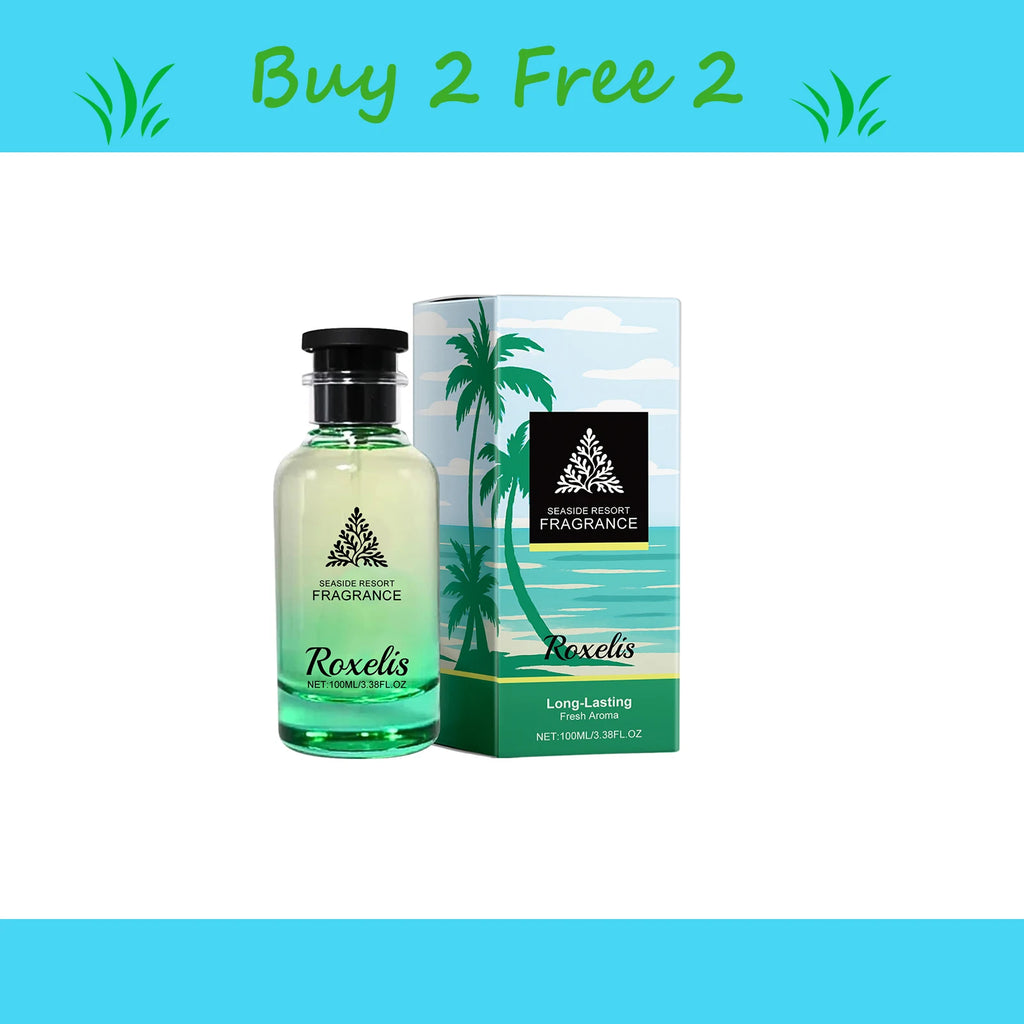 Roxelis 100ml Seaside Resort Fragrance Natural Fragrance Light Lasting Fragrance Layers Exhale Charm Everyday Portable Fragrance