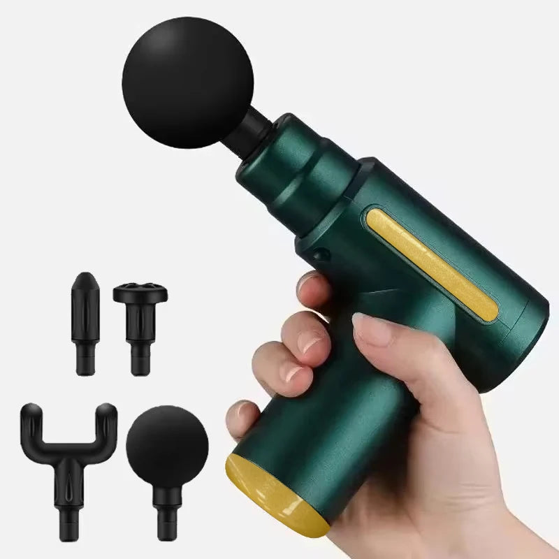 Portable Handheld Fascia Gun USB Charging Tapping Massager for Body Back Neck Leg 6 Levels of Intensity