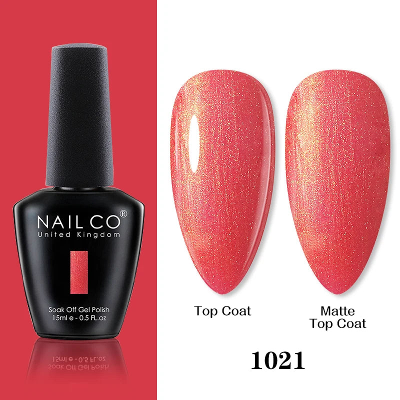 NAILCO 15ml Brown Nails Art Red Color Gel Nail Polish Semi-permanent UV Gel Polish Coffee Manicure Chocolate Hybrid Nail Varnish