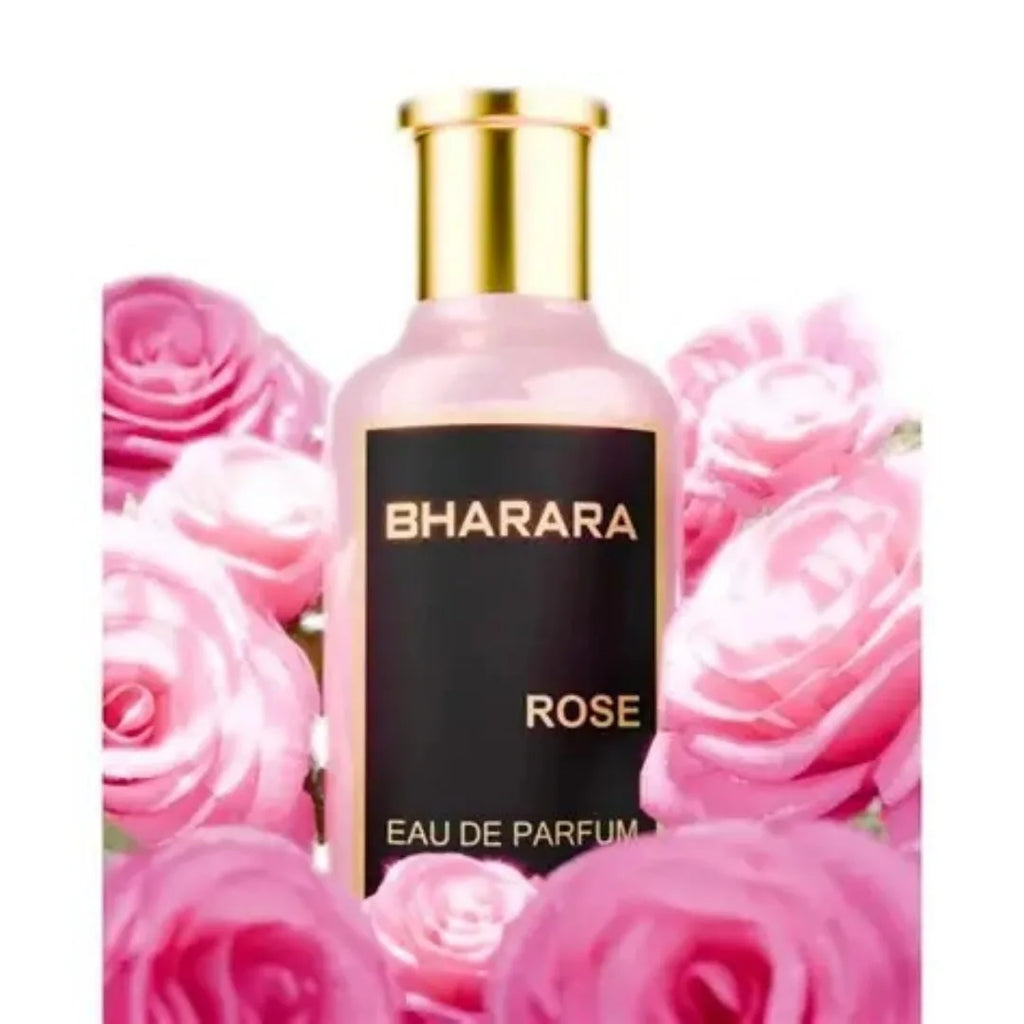 Bharara Rose Women's Eau de Parfum Gift Set, 100ml with Travel Spray, Fresh Floral Fragrance