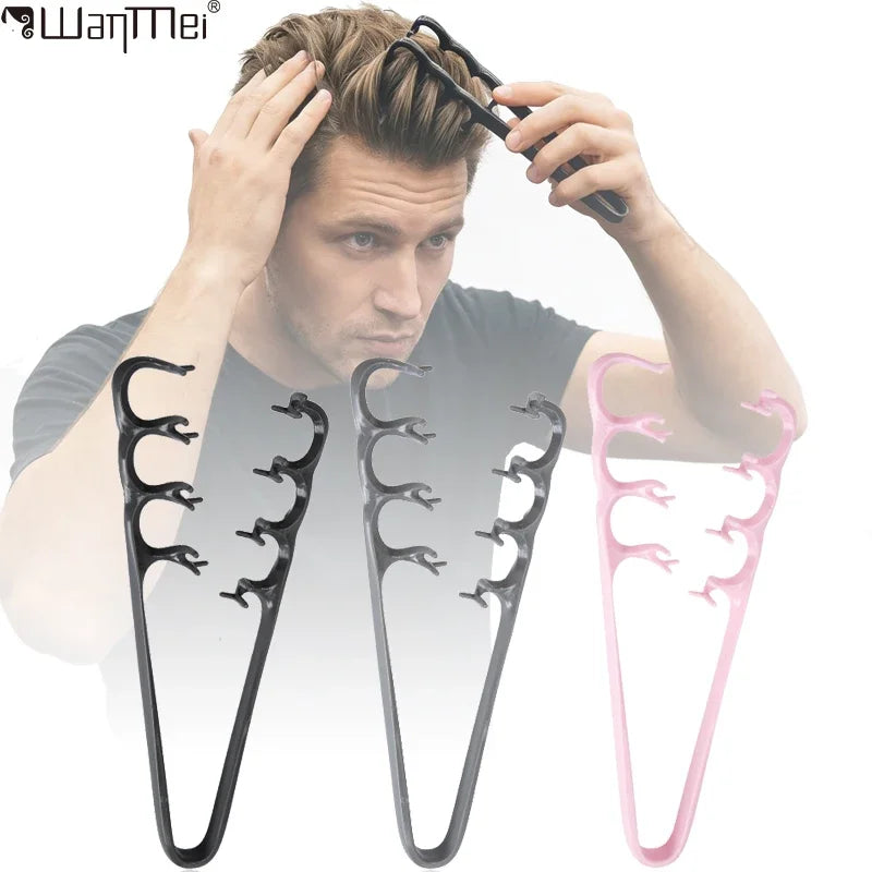 Volumizing Detangling Hair Comb for Men Wide Tooth Styling Tool for Curly Wavy All Hair Types Fluffy Texture Salon Styling Brush