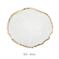 1PC Round Resin Agate Stone Nail Art Palette False Nail Tips Mixing Color Drawing Pallet Gel Polish Display Shelf Manicure Tool
