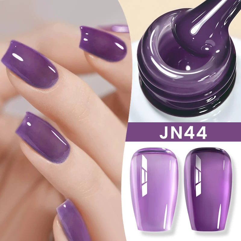 BORN PRETTY 83 Colors 10ml Jelly Nude Gel Nail Polish Autumn Amber Semi Transparent Manicure Soak off UV LED Nails Gel Varnish