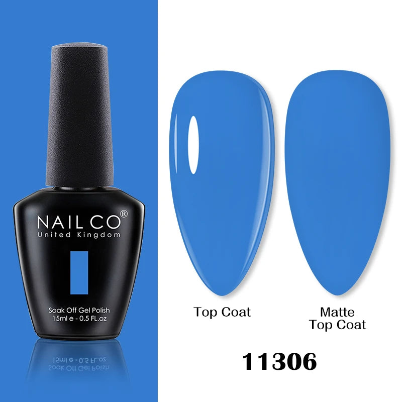NAILCO 15ml Brown Nails Art Red Color Gel Nail Polish Semi-permanent UV Gel Polish Coffee Manicure Chocolate Hybrid Nail Varnish