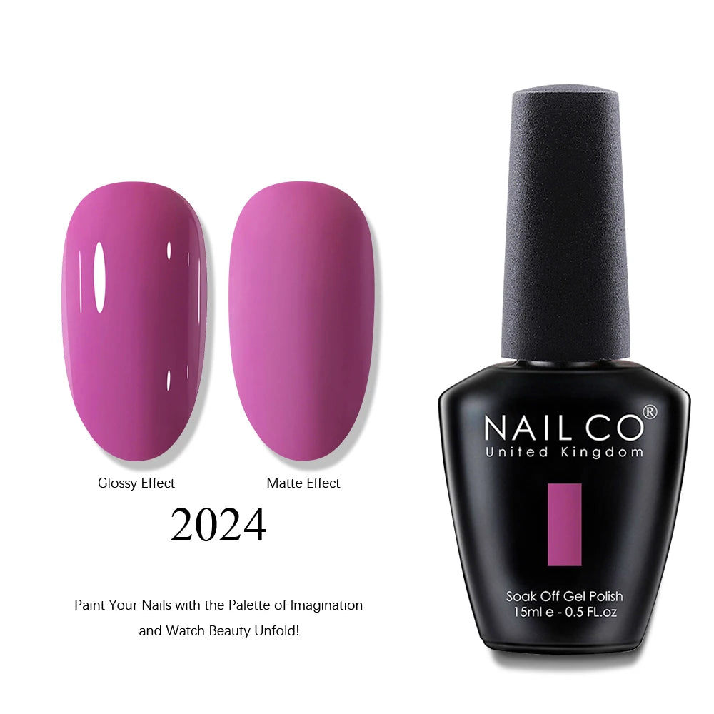 NAILCO 15ml Brown Nails Art Red Color Gel Nail Polish Semi-permanent UV Gel Polish Coffee Manicure Chocolate Hybrid Nail Varnish