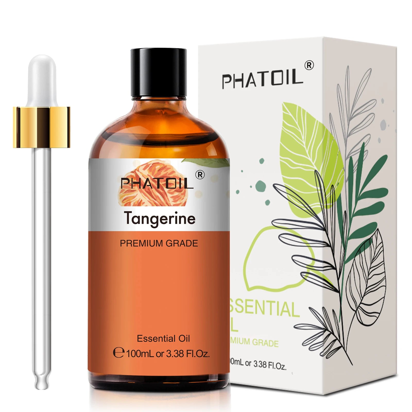 PHATOIL 100ml Pure Essential Oil Lavender Jasmine Vanilla Sandalwood Sweet Orange Lemon Aromatherpay Essential Oils For Diffuser
