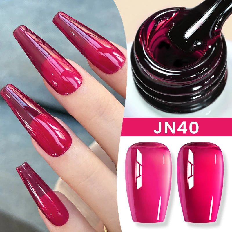 BORN PRETTY 83 Colors 10ml Jelly Nude Gel Nail Polish Autumn Amber Semi Transparent Manicure Soak off UV LED Nails Gel Varnish