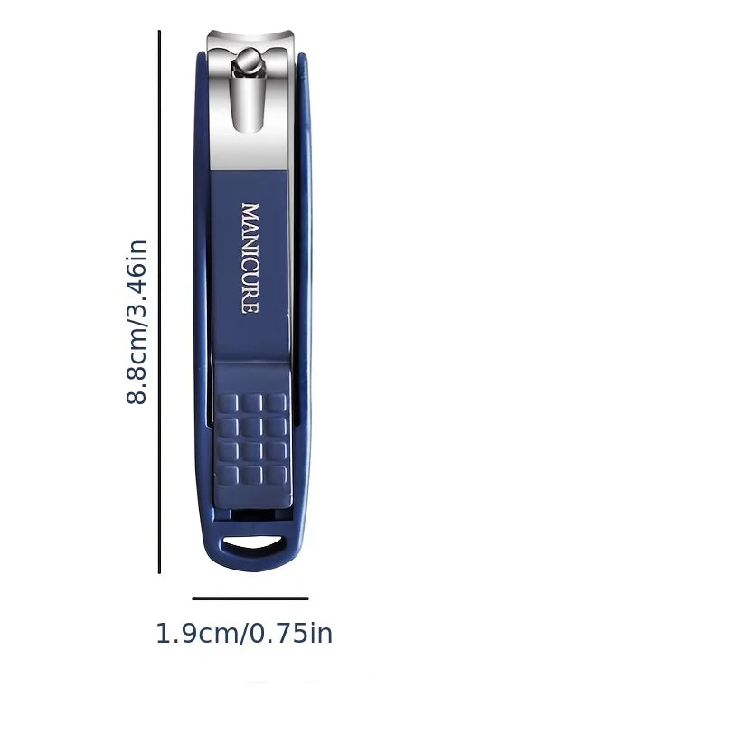 High-Quality New Splash-Proof Nail Clippers with a Hard Blade And a Nail Storage Box, Featuring an Attractive Design.