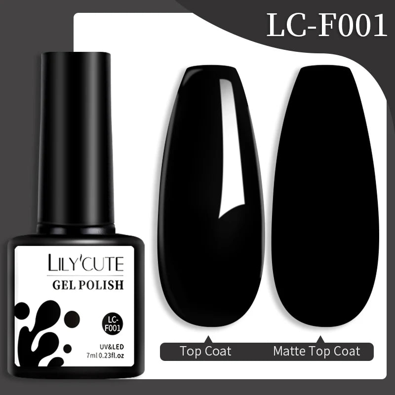 LILYCUTE 7ML Jelly Amber Gel Nail Polish Brown Crystal Translucent Dull Color Nail Art Gel Semi Permanent UV Gel Polish Varnish