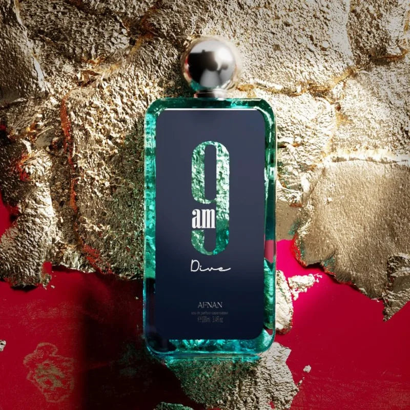 Afnan 9AM Dive Unisex Eau de Parfum Spray 100ML Original Arab Perfumes Lasting Oriental Vanilla Perfume Pheromone Cologne Makeup