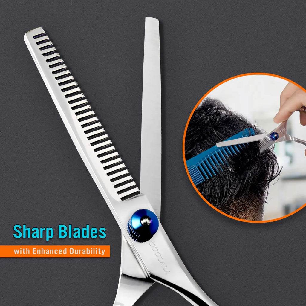 Professional 6.5 Inch Salon Hair Thinning Scissors for Men, Women, and Kids - Stainless Steel