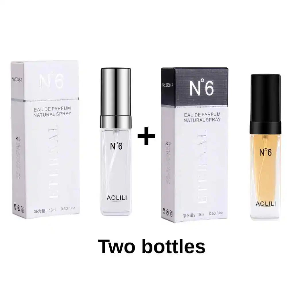 N6 Women Men Unisex Perfume Fresh Floral Long Lasting Light Fragrance Portable Business Cologne Student Gift 15ml man parfum