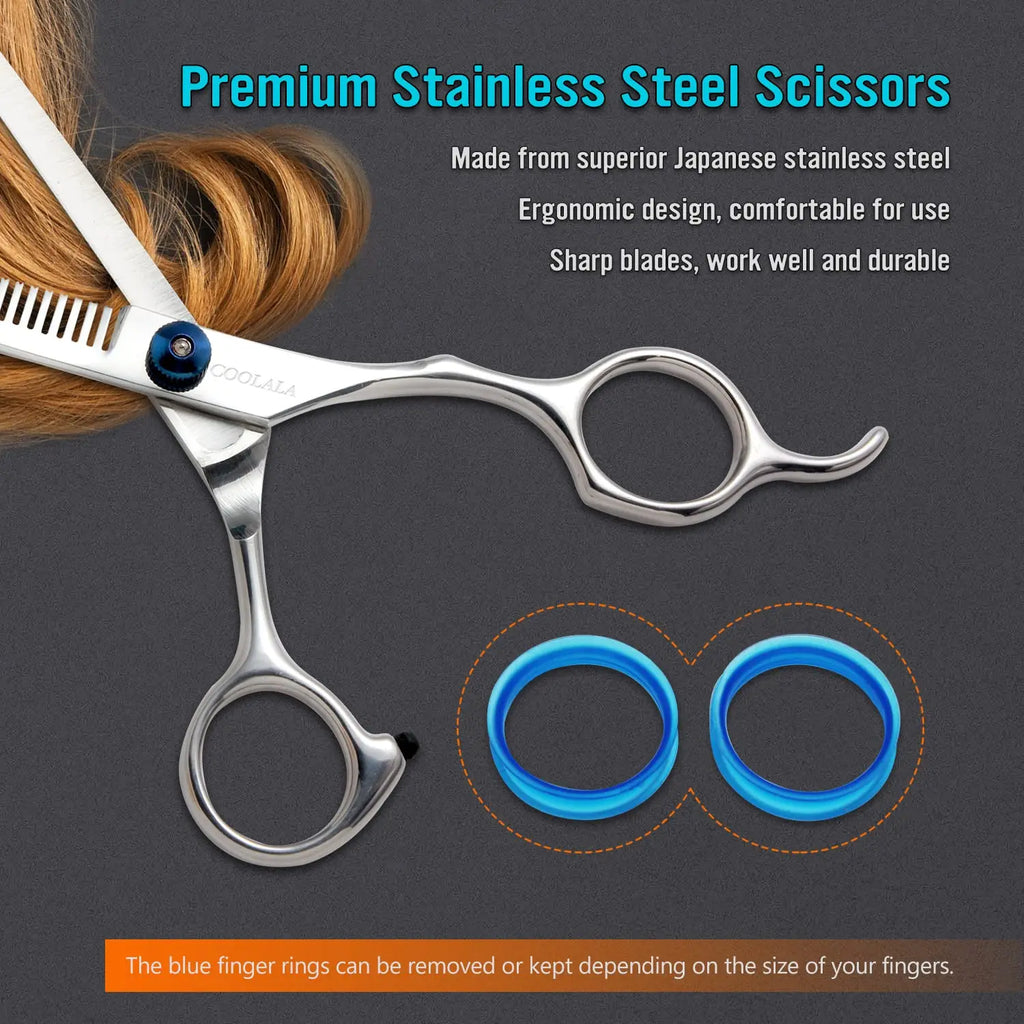 Professional 6.5 Inch Salon Hair Thinning Scissors for Men, Women, and Kids - Stainless Steel