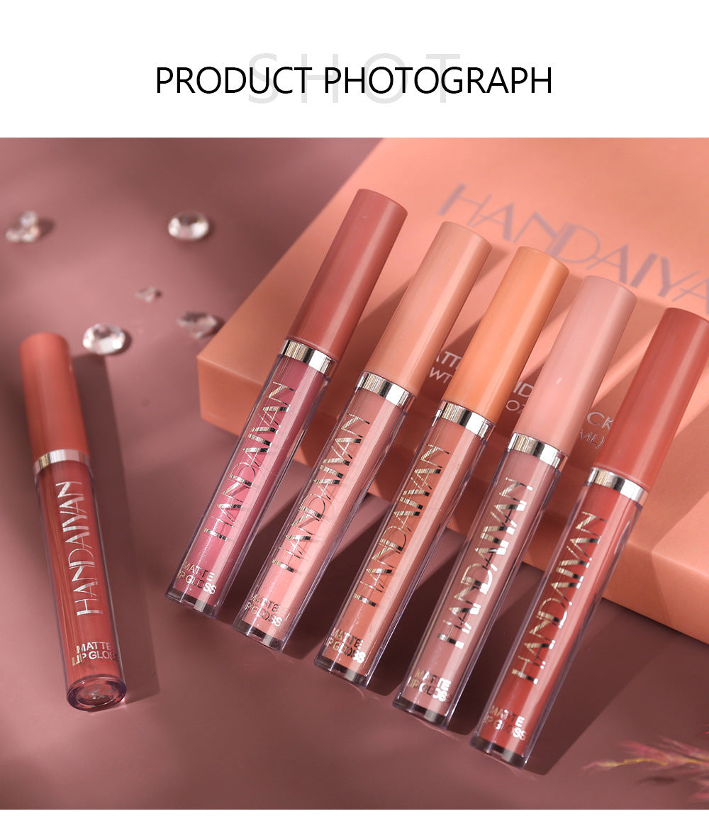 6Pcs Matte Liquid Lipstick Set - Waterproof, Long Lasting & Non-Stick Cup Velvet Lip Gloss - Highly Pigmented Nude & Bold Lip Color Kit - Perfect Beauty Gift For Women & Girls