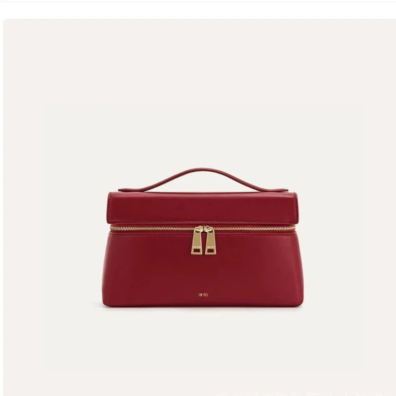 JW PEI Box Bag Thea Shoulder Bag French Women's Bag New Fashion Commuter Handbag Lunch Box Bag