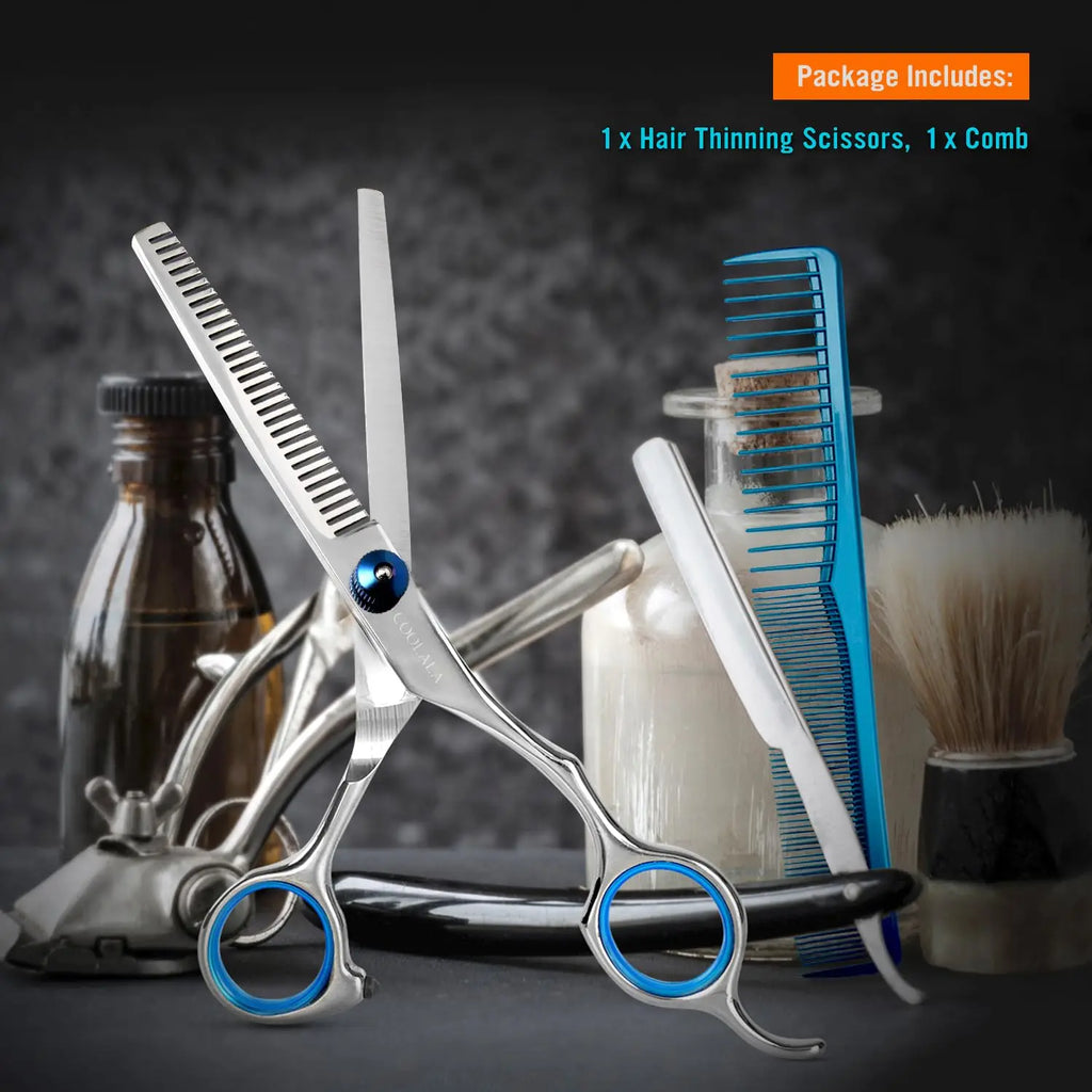 Professional 6.5 Inch Salon Hair Thinning Scissors for Men, Women, and Kids - Stainless Steel