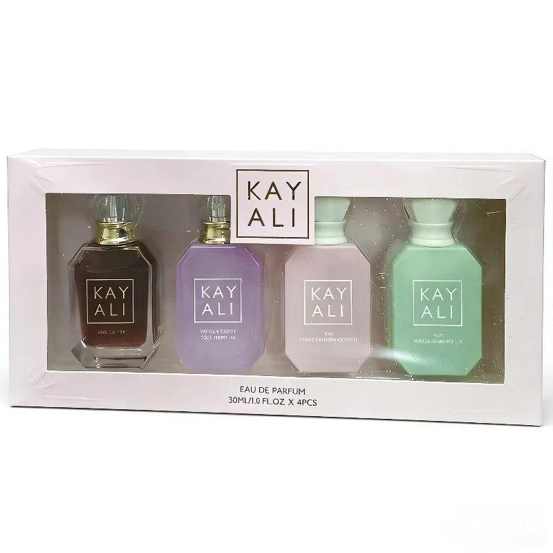 Kayali Arabic Perfume Set 30ml X4 Long Lasting Luxury Unisex Portable Mini Fragrance Collection Sweet Rich Smooth Premium Exotic