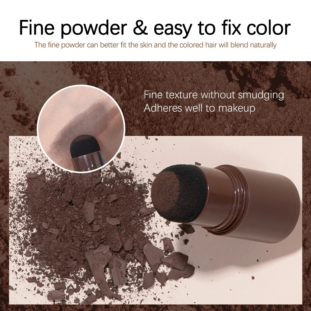 Waterproof Hairline & Root Concealer Pen – Instant Grey Coverage with Easy Blend Powder Stick for Normal Hair