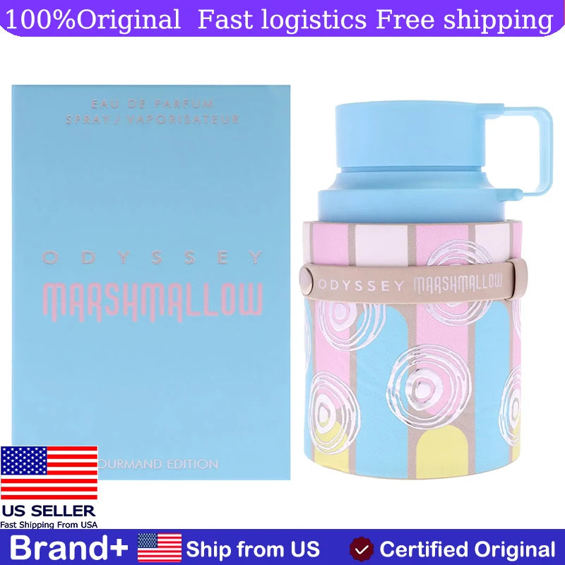 Armaf Odyssey Marshmallow Gourmand Edition Women 3.4 oz EDP Spray Cologne Persistence Arabian women's perfume Pheromone Portable