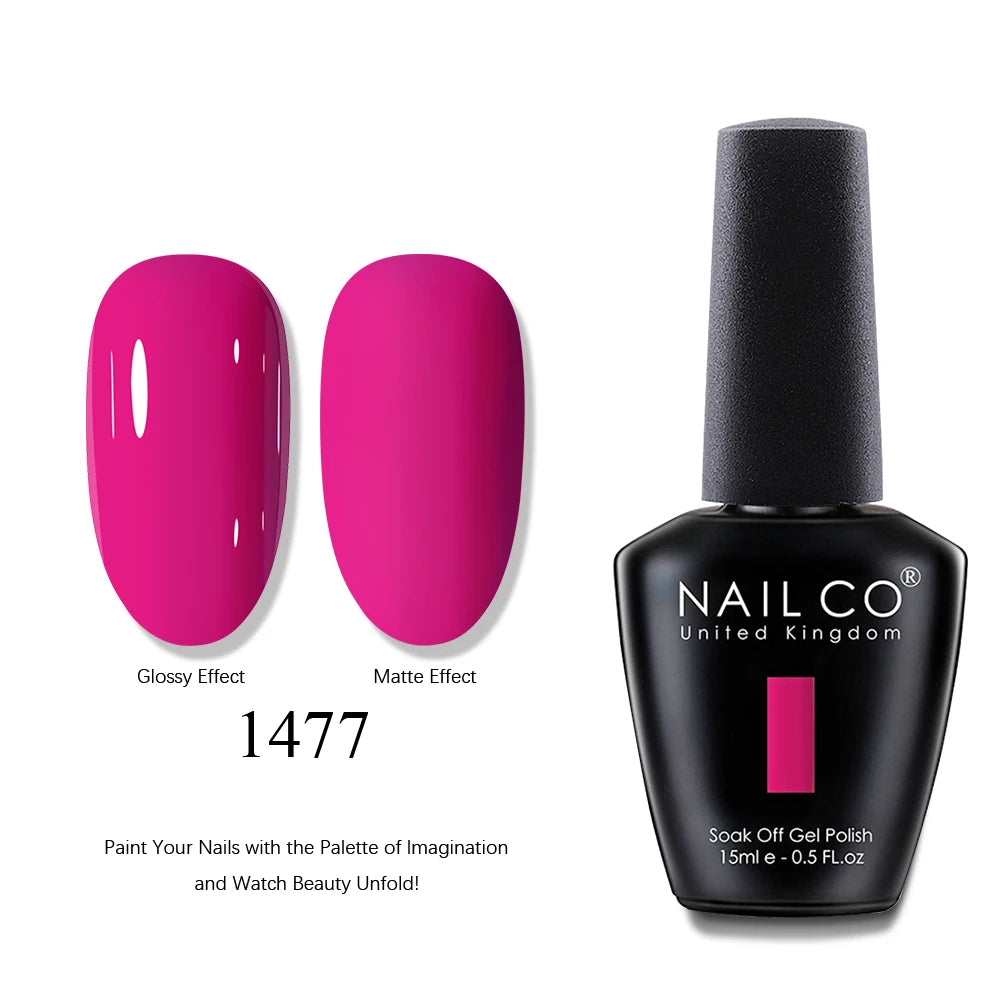 NAILCO 15ml Brown Nails Art Red Color Gel Nail Polish Semi-permanent UV Gel Polish Coffee Manicure Chocolate Hybrid Nail Varnish