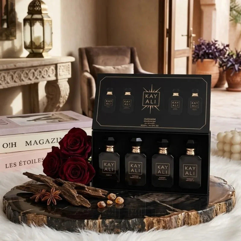 30ml*4 KAYALI Perfume Set Long Lasting Luxury Unisex Portable Mini Fragrance Collection Elegant Sweet Rich Smooth Premium Scent