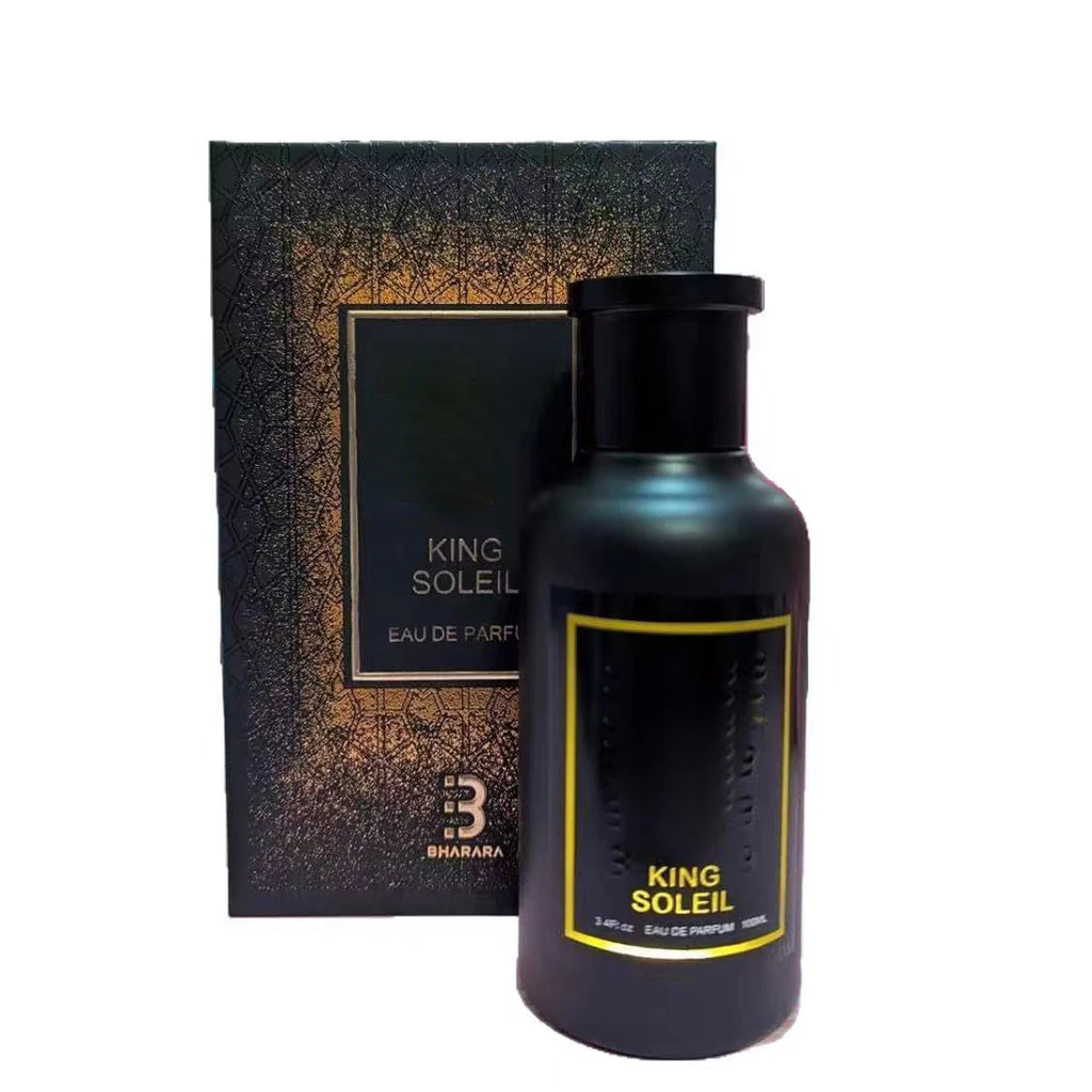 Bhara.r.a king Men's 3.4 Ounce King Golden Edition Eau de Parfum Perfumes Arabes Para Hombre,Vanilla Perfum,Men Cologne