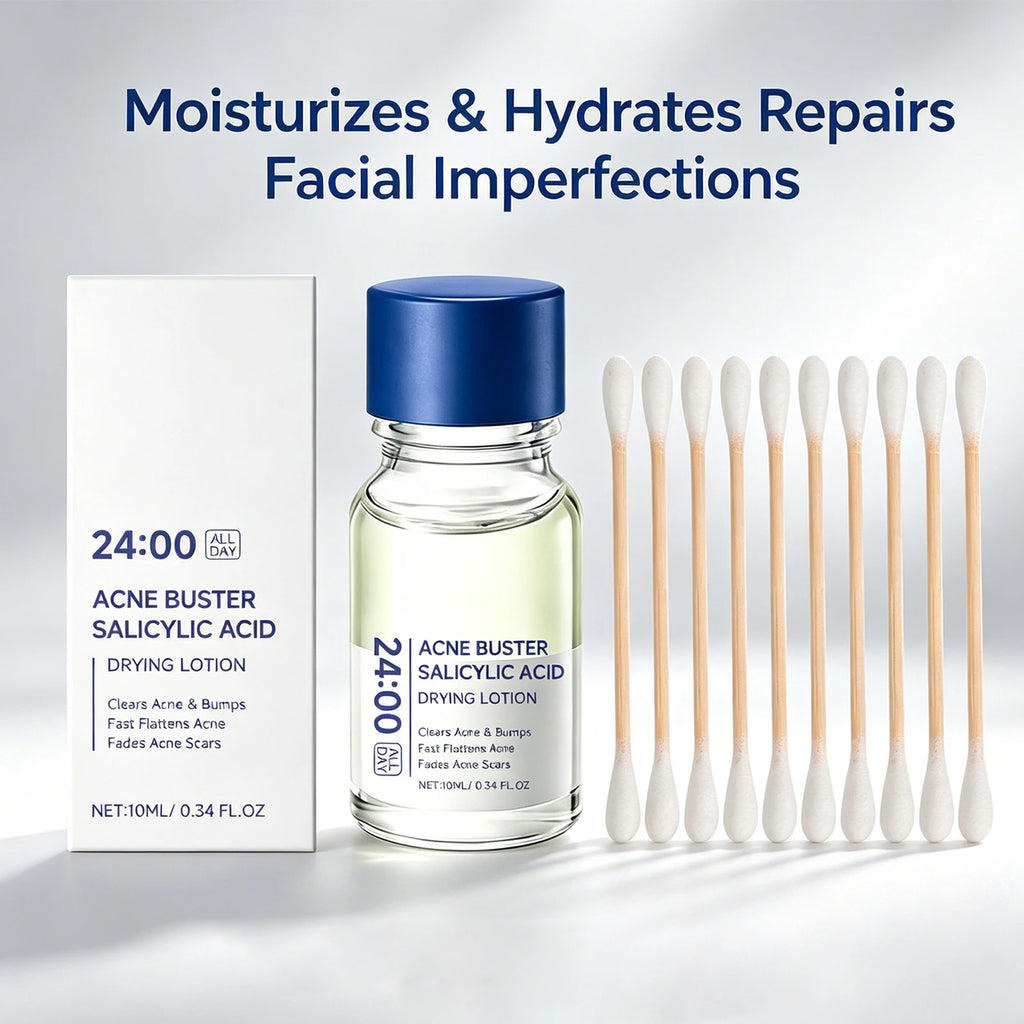 Salicylic Acid Drying Lotion Acne Improve With Cotton Swab Reduce Pimples Fade Acne Scars Minimize Pores Skin Renewal Hydrating