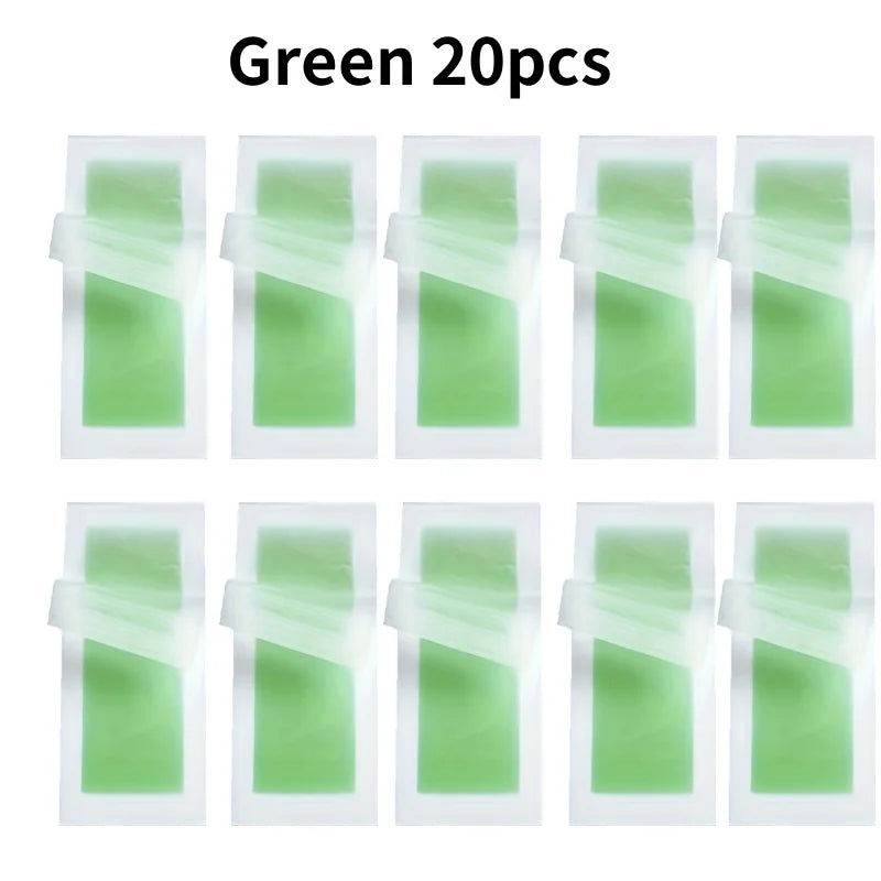Professional Warning Tapes For Summer Hair Removal, Double Face Cold Warning Paper For Legs, Body, Face,6 Sticks, 10/20 Sticks