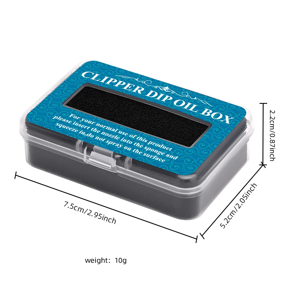 Professional Electric Hair Salon Hair Cutting Blade Oil Resistant with Lubrication Storage Box Rust Prevention Maintenance Kit