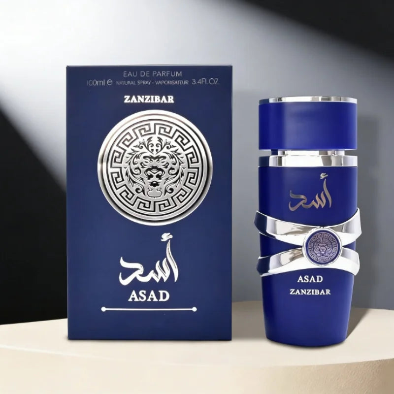 100ML Arabian Men's Perfume Tonsilfa Asad, Fashionable Cologne, Large Capacity 100ml. Long-Lasting Unisex Scent.