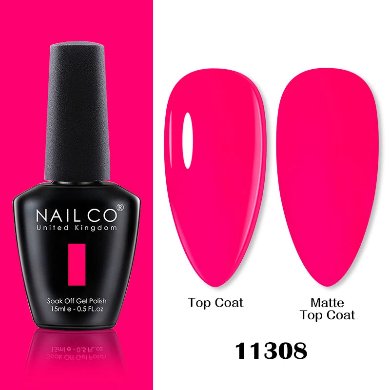 NAILCO 15ml Brown Nails Art Red Color Gel Nail Polish Semi-permanent UV Gel Polish Coffee Manicure Chocolate Hybrid Nail Varnish