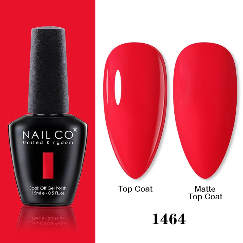 NAILCO 15ml Brown Nails Art Red Color Gel Nail Polish Semi-permanent UV Gel Polish Coffee Manicure Chocolate Hybrid Nail Varnish