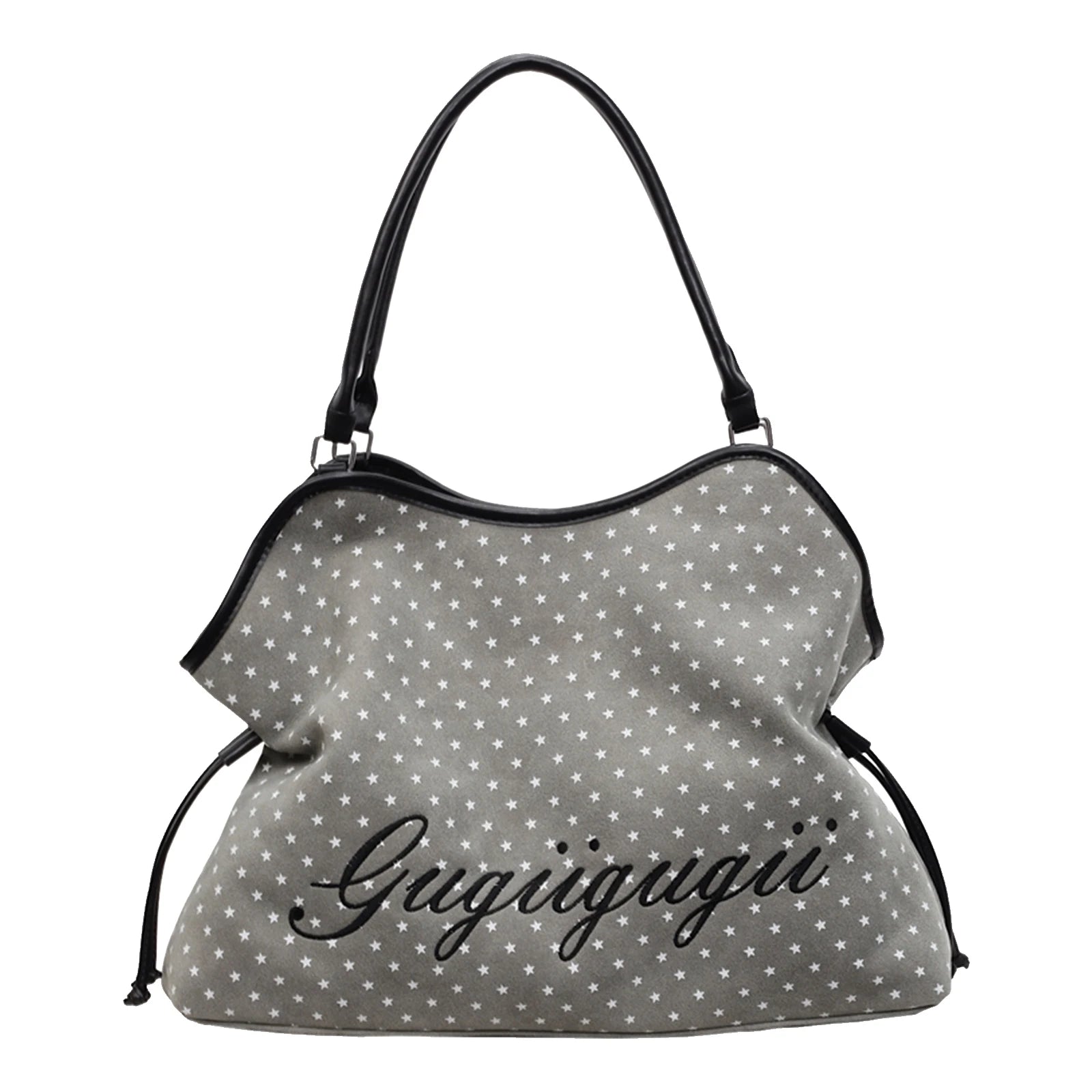 New Brand Women's Shoulder Bag Y2k Fashion Sweet Polka Dot Handbag Korean Casual Versatile Leopard Print Brown Frosted Tote Bags