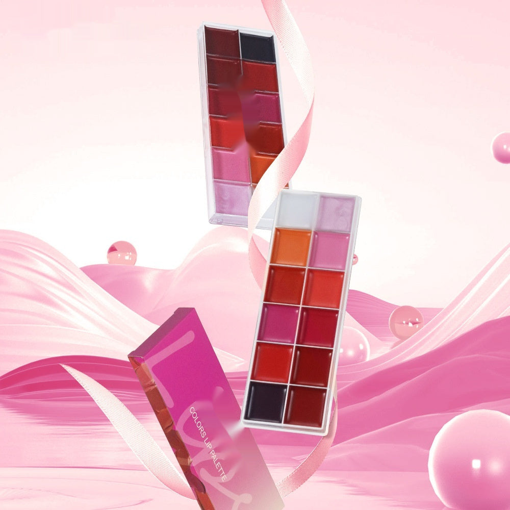 Moisturizing And Easy To Color Makeup Portable Lip Gloss Tray