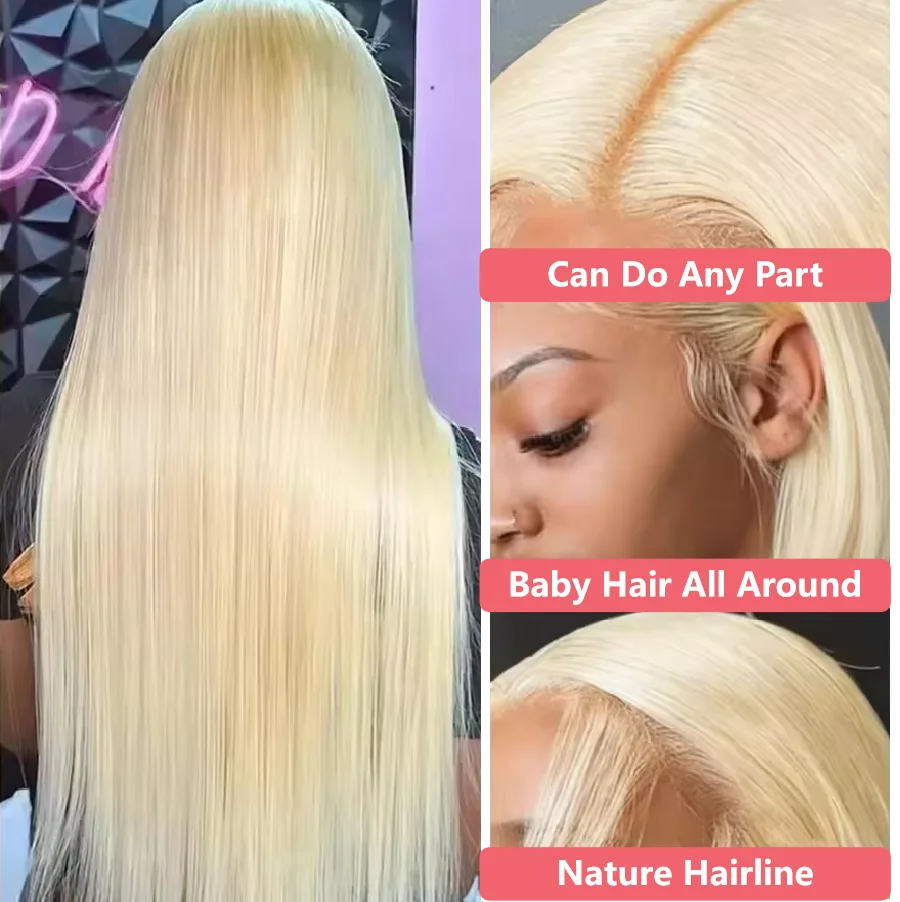 613 Blonde Lace Front Wig Human Hair 13X6 Hd Lace Frontal Wig Straight Lace Front Wigs Human Hair 13X4 Lace Front Human Hair Wig