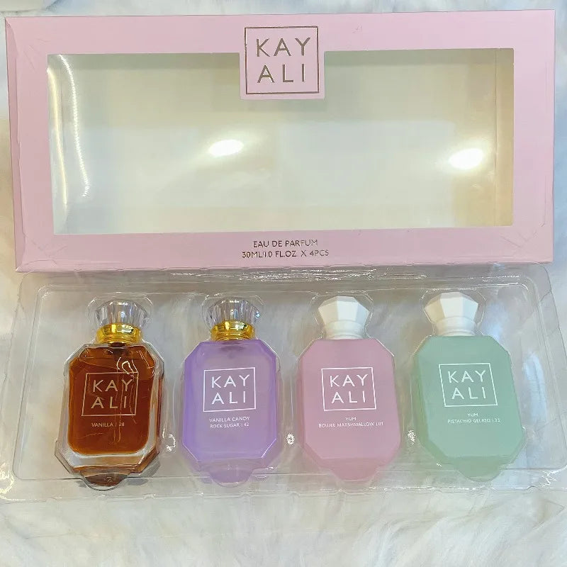 KAYALI Arabic Perfume Set 4x30ml Long Lasting Unisex Mini Fragrance Collection Sweet Vanilla Oriental Luxury Portable Travel