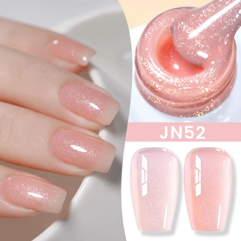 BORN PRETTY 83 Colors 10ml Jelly Nude Gel Nail Polish Autumn Amber Semi Transparent Manicure Soak off UV LED Nails Gel Varnish