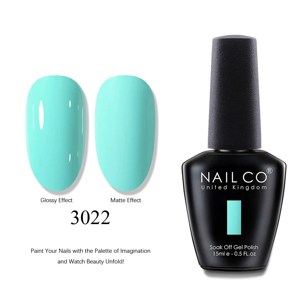 NAILCO 15ml Brown Nails Art Red Color Gel Nail Polish Semi-permanent UV Gel Polish Coffee Manicure Chocolate Hybrid Nail Varnish
