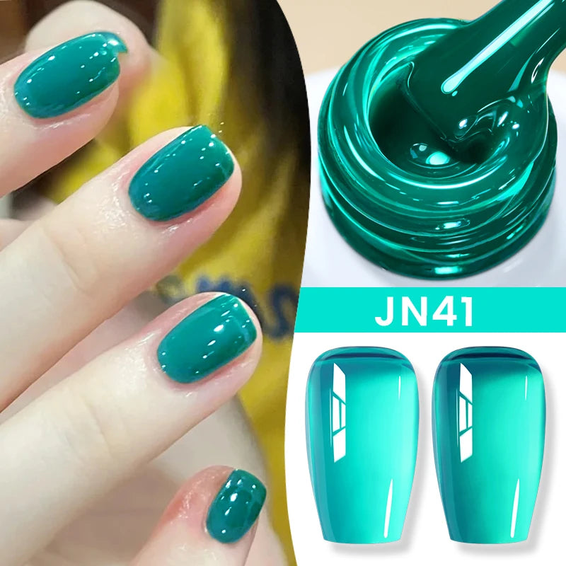 BORN PRETTY 83 Colors 10ml Jelly Nude Gel Nail Polish Autumn Amber Semi Transparent Manicure Soak off UV LED Nails Gel Varnish