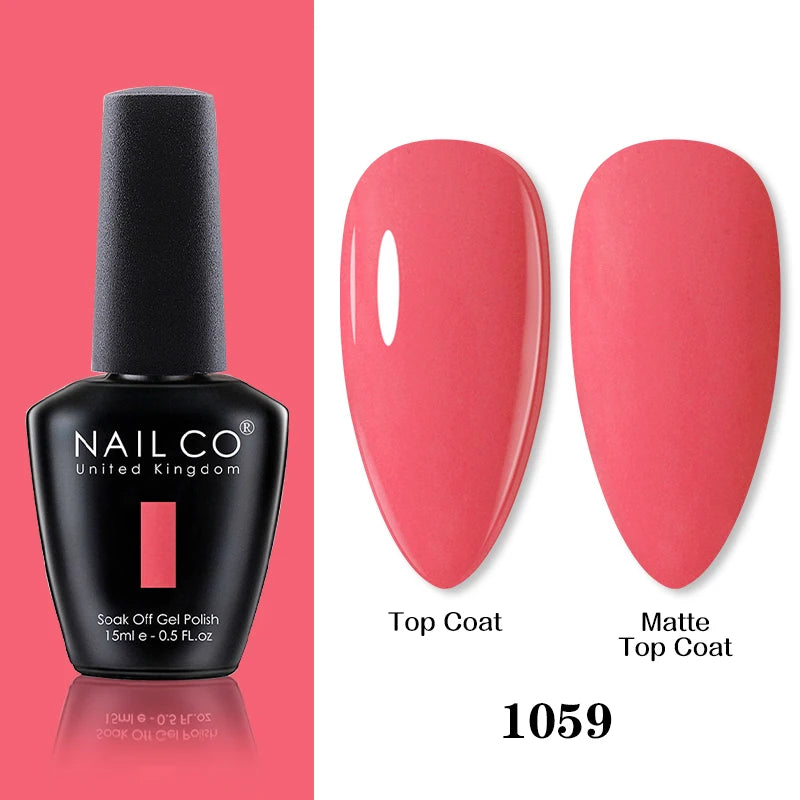 NAILCO 15ml Brown Nails Art Red Color Gel Nail Polish Semi-permanent UV Gel Polish Coffee Manicure Chocolate Hybrid Nail Varnish