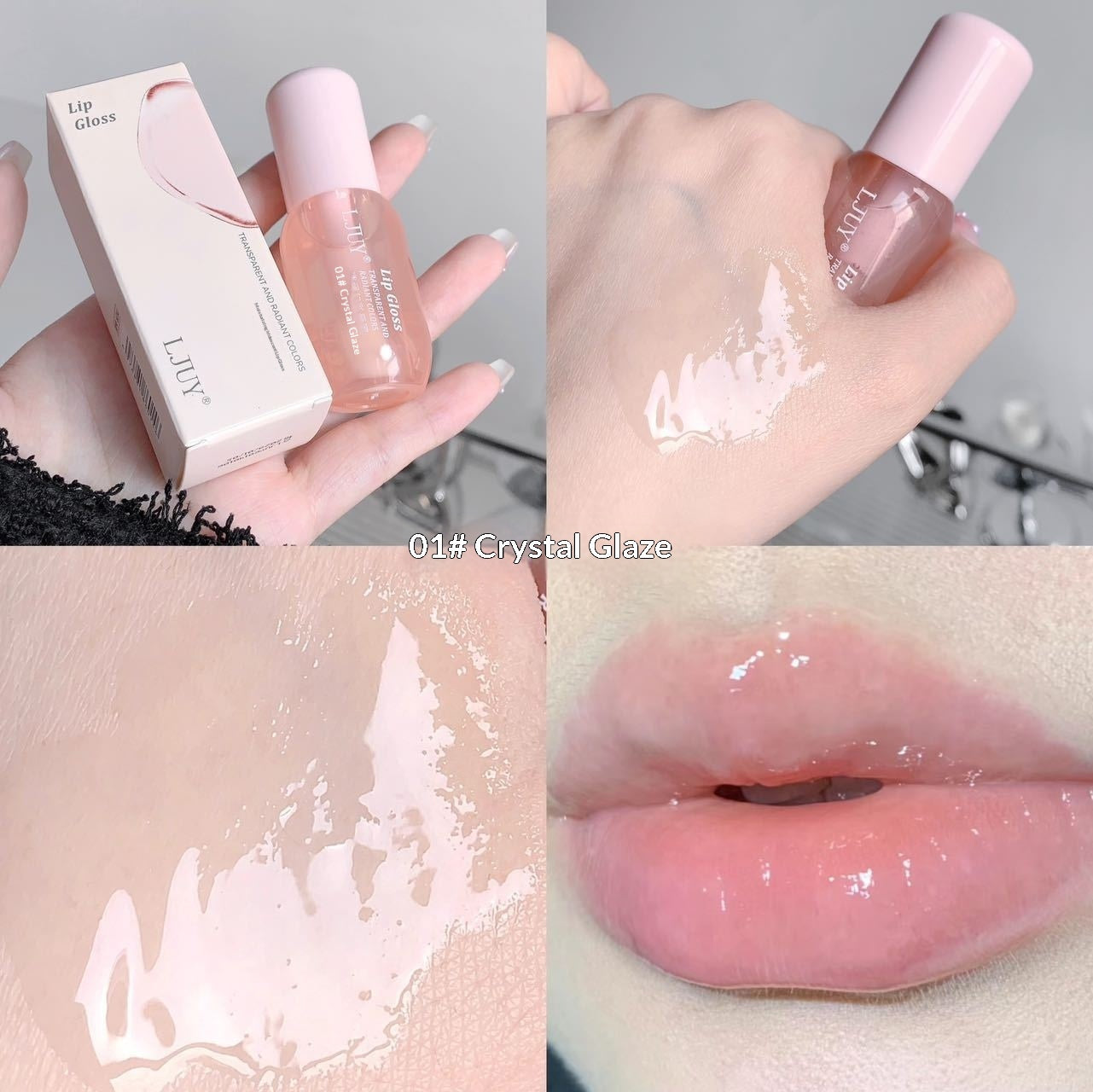 LJUY Lip Oil Translucent And Illusionary Color Lip Gloss Transparent