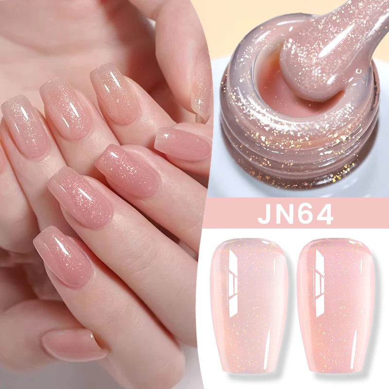 BORN PRETTY 83 Colors 10ml Jelly Nude Gel Nail Polish Autumn Amber Semi Transparent Manicure Soak off UV LED Nails Gel Varnish
