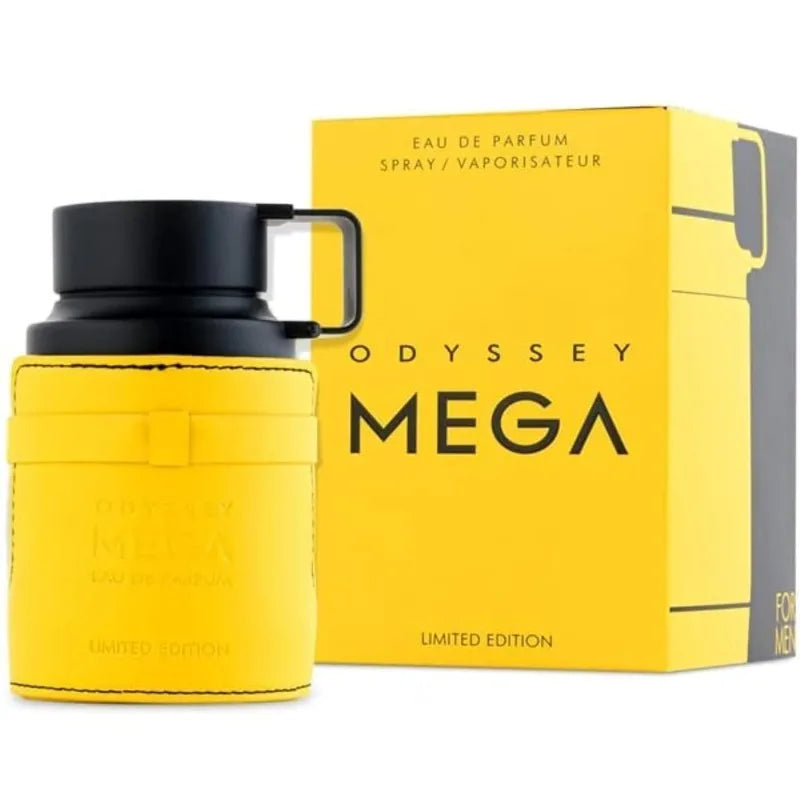 Armaf Odyssey Mega Man Eau de Parfum 100 ML Luxury Lasting Spicy Woody Gourmand Pheromones Perfume 3.4 Oz Original Arab Perfumes