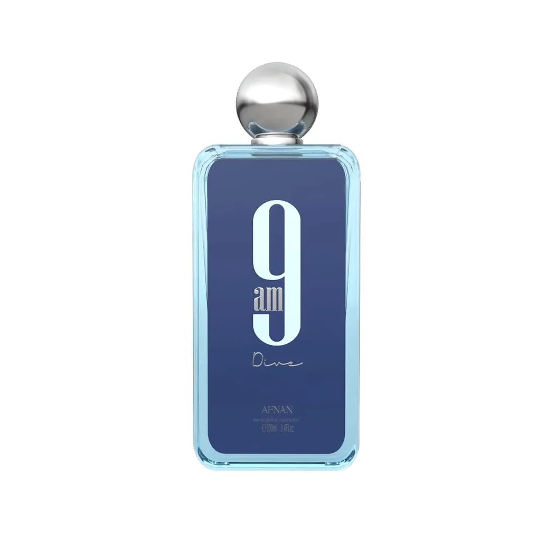 Perfume Af-nan 9 AM Dive Eau De Parfum 3.4 Fl. Oz Long-Lasting Unisex Fragrance Spray