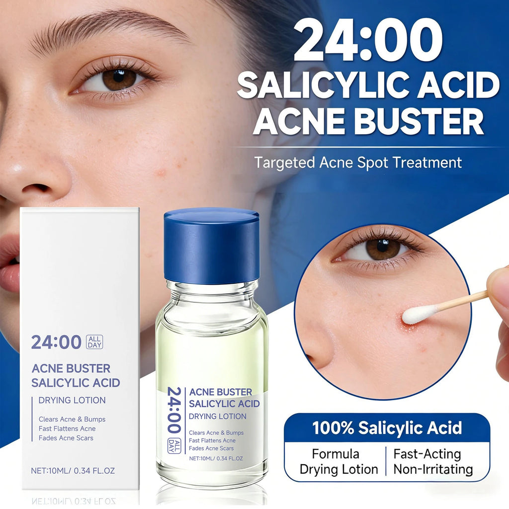 Salicylic Acid Drying Lotion Acne Improve With Cotton Swab Reduce Pimples Fade Acne Scars Minimize Pores Skin Renewal Hydrating
